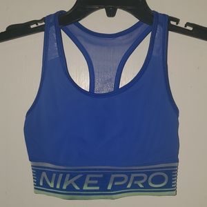 Nike Pro sports bra(mesh on back) size medium